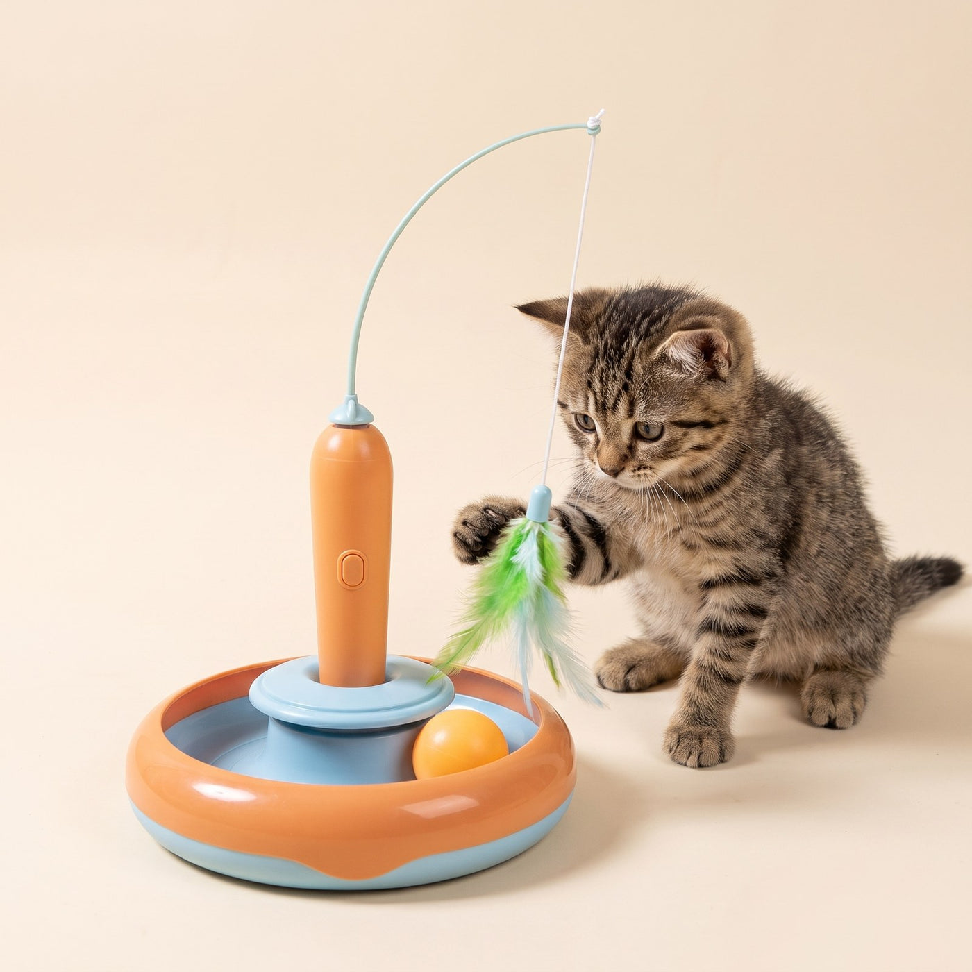Cat Turntable Feather Toy