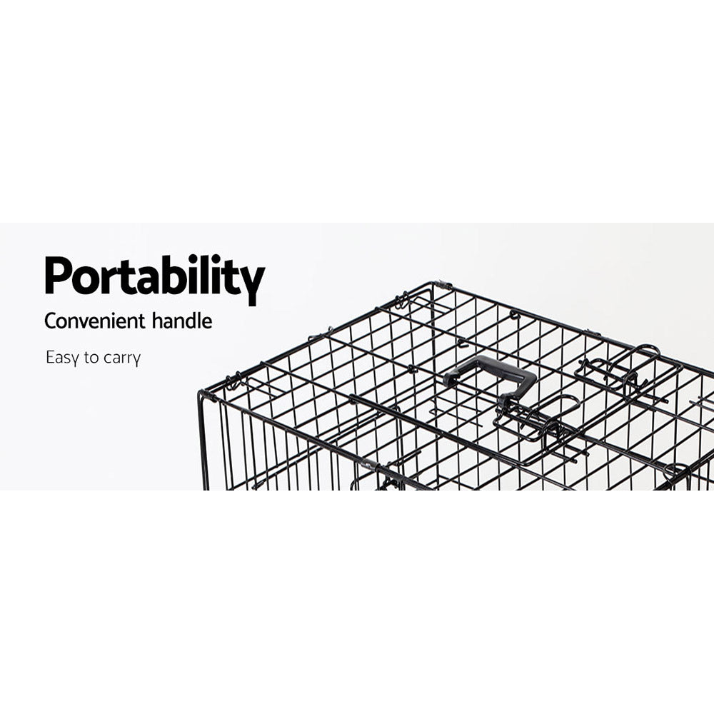 Three-Door Dog Crate - 24 inch