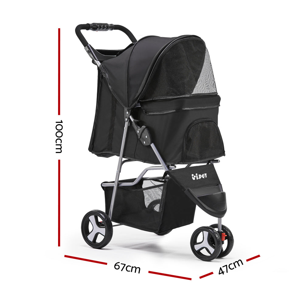 Three-Wheel Pet Stroller
